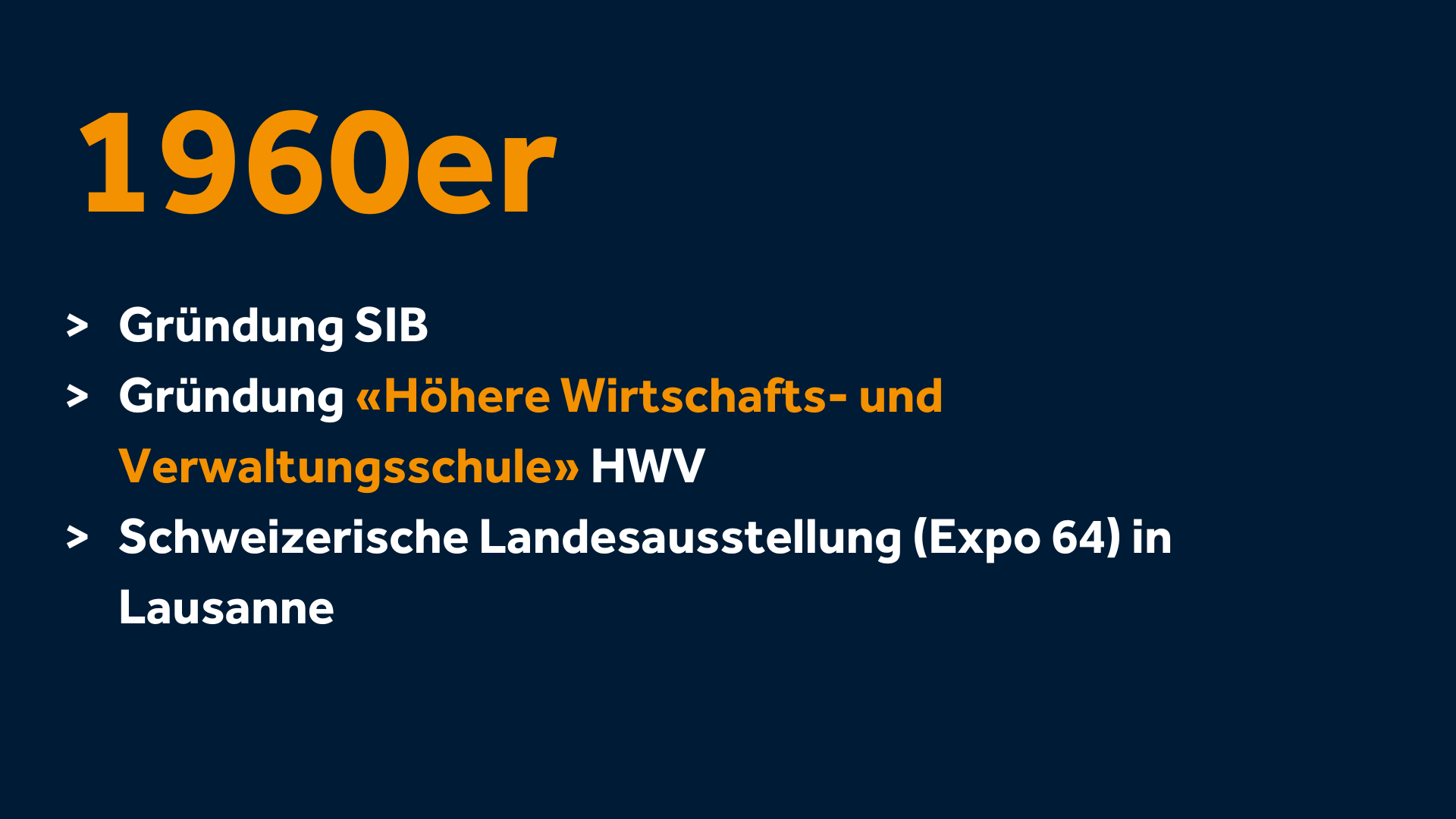 Bild-Slider zur Zeitleiste des Kaufmännischen Verbands Schweiz