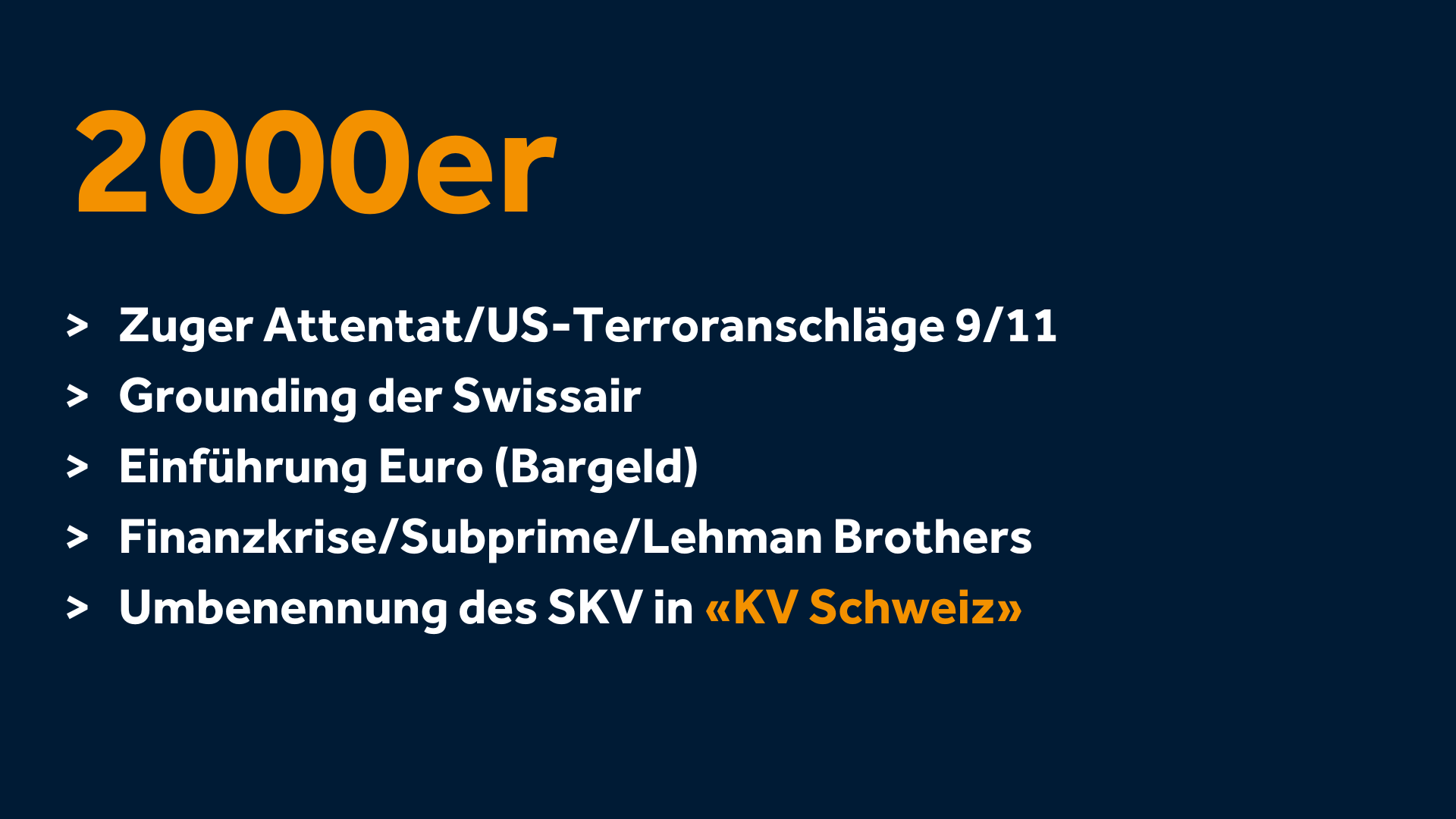 Bild-Slider zur Zeitleiste des Kaufmännischen Verbands Schweiz