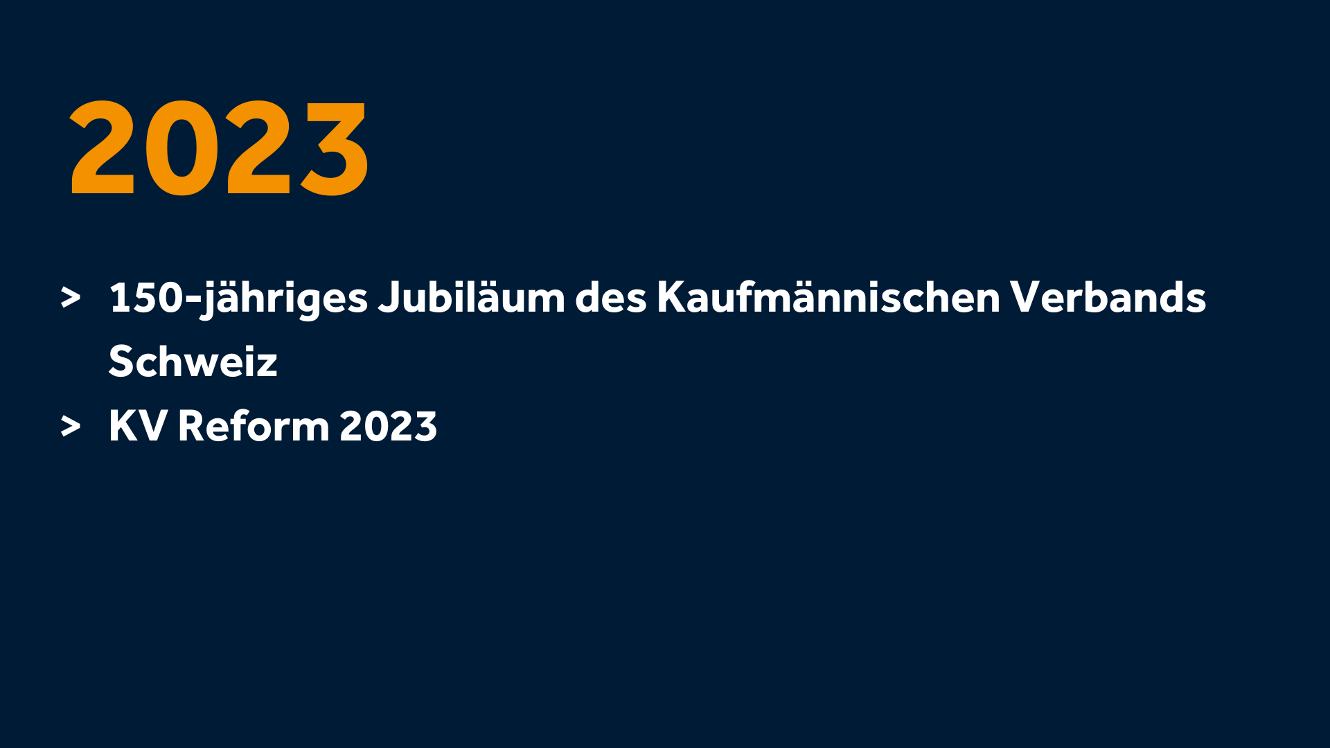 Bild-Slider zur Zeitleiste des Kaufmännischen Verbands Schweiz